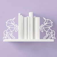 Unicorn Shaped Bookends - Novelty Bookends for the Home or Office   302526880429